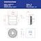 Iliving Silver 12 inch Shutter Exhaust Attic Garage Grow Fan with 3 Speed Thermostat 6 ft. 3 Plugs Cord ILG8SF12V-T - alternate 6